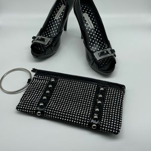 Maurices Patent leather look  Pumps Size 6 1/2 With Handbag